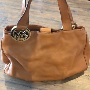 Michael Kors leather brown slouchy bag